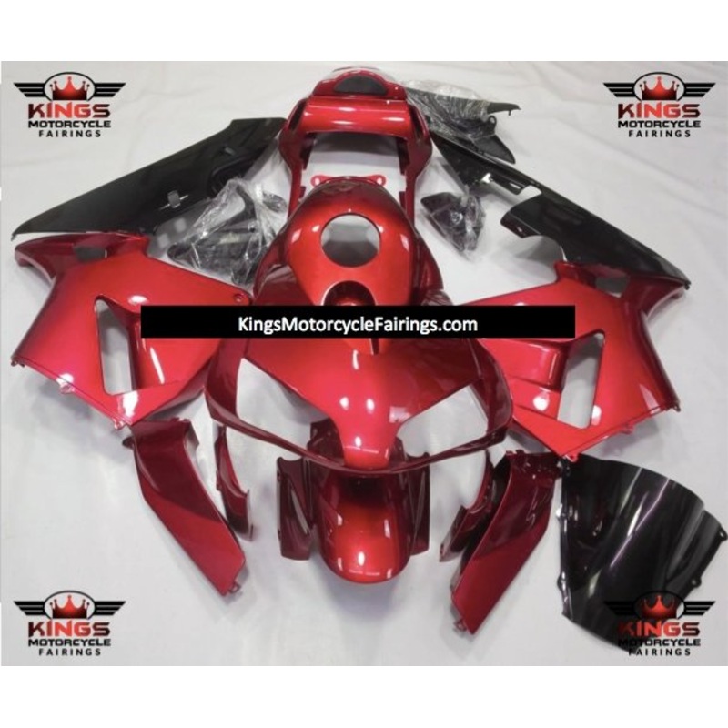 Honda CBR600RR (2003-2004) Candy Apple Red & Black Fairings No Seat Cowl No Bolt Kit No Tank