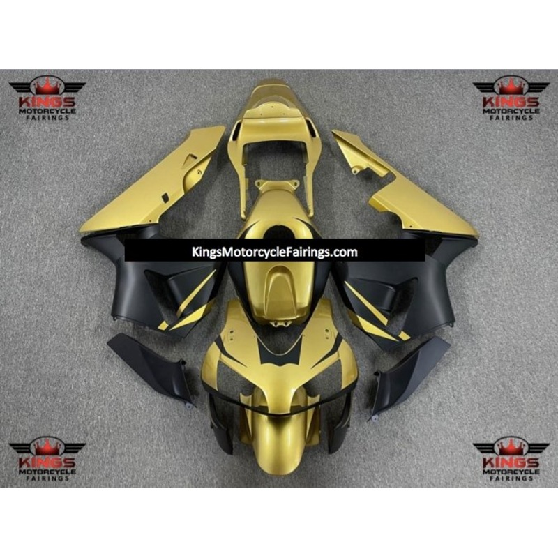 Honda CBR600RR (2003-2004) Gold & Matte Black Fairings No Seat Cowl No Bolt Kit No Tank