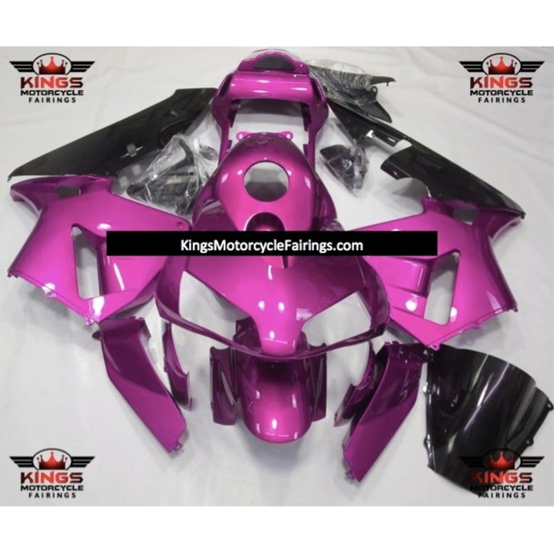 Honda CBR600RR (2003-2004) Hot Pink & Black Fairings No Seat Cowl No Bolt Kit No Tank