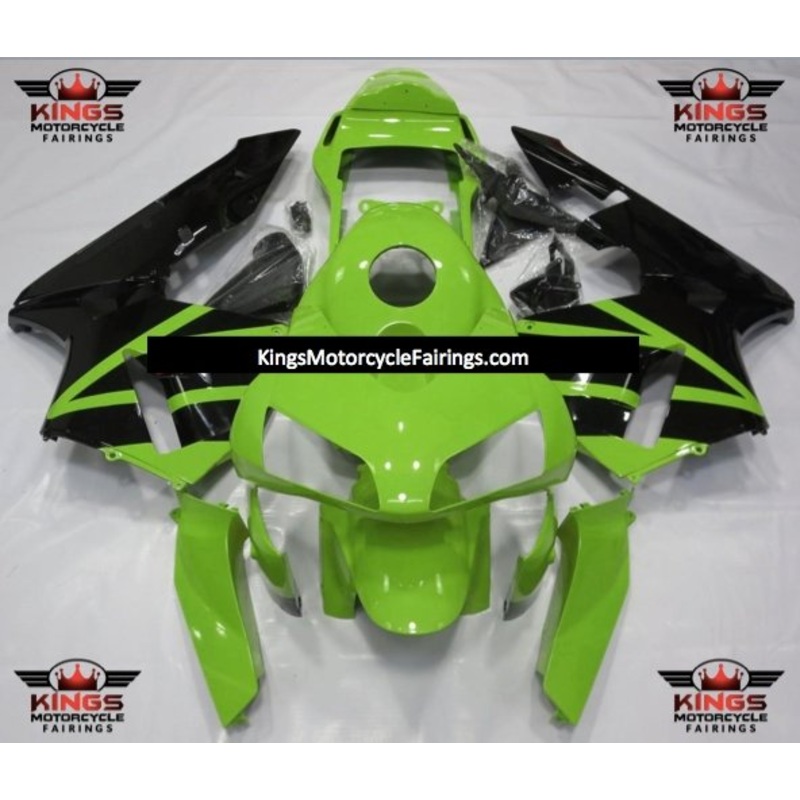 Honda CBR600RR (2003-2004) Lime Green, Black Fairings No Seat Cowl No Bolt Kit No Tank