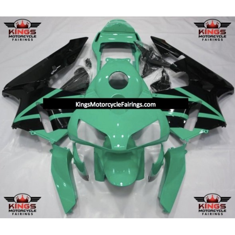 Honda CBR600RR (2003-2004) Mint Green & Black Fairings No Seat Cowl No Bolt Kit No Tank