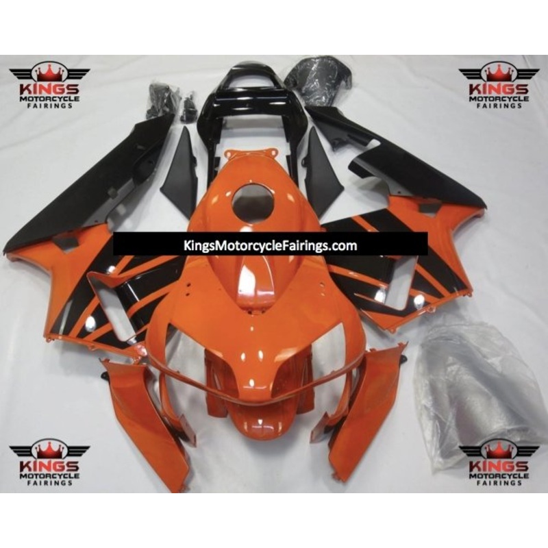 Honda CBR600RR (2003-2004) Orange & Black Fairings No Seat Cowl No Bolt Kit No Tank