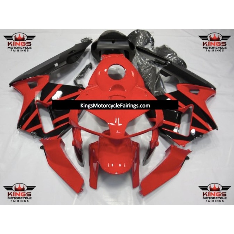 Honda CBR600RR (2003-2004) Red, Black & Matte Black Fairings No Seat Cowl No Bolt Kit No Tank