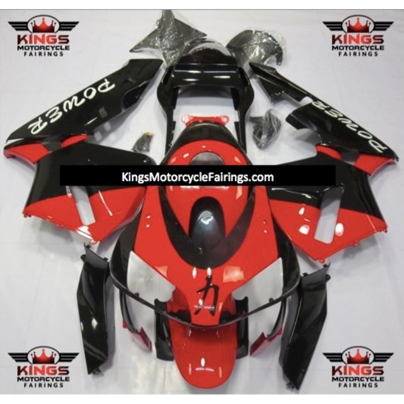 Honda CBR600RR (2003-2004) Red & Black Power Fairings No Seat Cowl No Bolt Kit No Tank