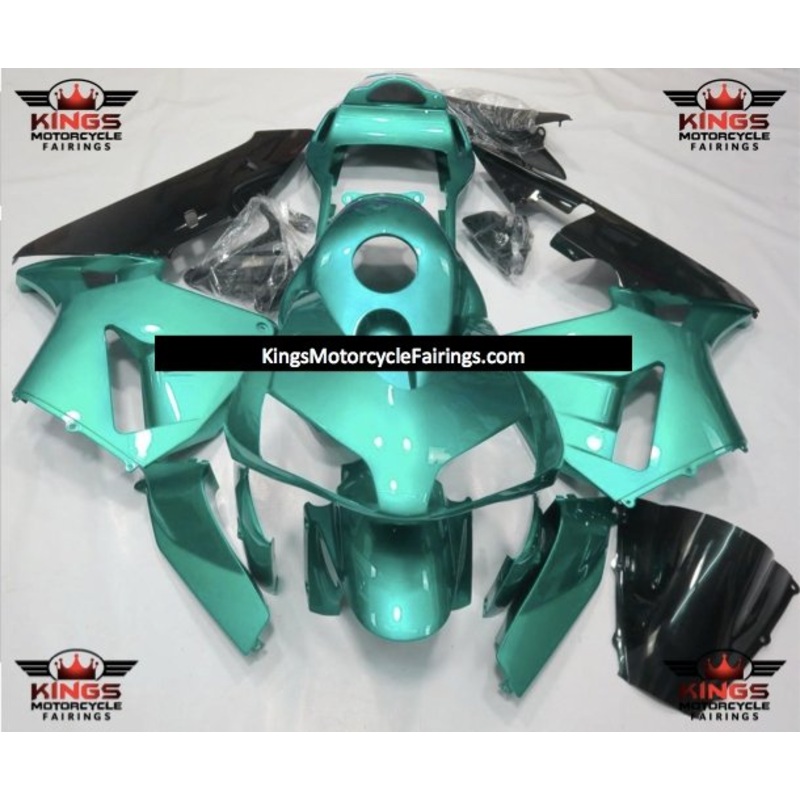 Honda CBR600RR (2003-2004) Teal Green & Black Fairings No Seat Cowl No Bolt Kit No Tank