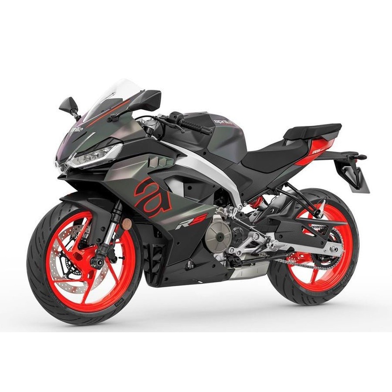 Aprilia RS 457 Fairings (2024-2025) Matte Black, Gray, Red Clear Windscreen: Free No Bolt Kit No Tank