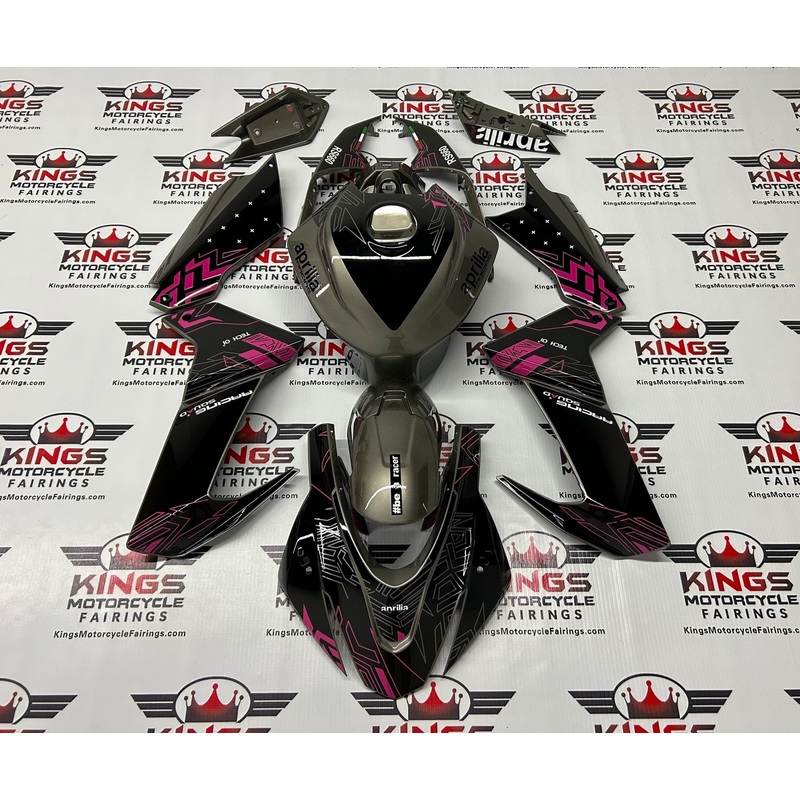 Aprilia RS660 Fairings (2020-2024) Gray, Black, Pink No Seat Cowl No Bolt Kit No Tank