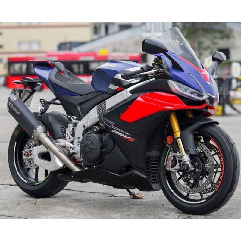 Aprilia RSV4 1100 Fairings (2021-2024) Matte Blue, Gloss Red, Black No Seat Cowl No Bolt Kit No Tank
