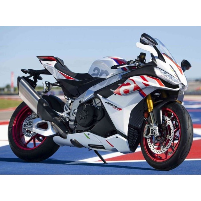 Aprilia RSV4 1100 Fairings (2021-2024) White, Red, Blue No Seat Cowl No Bolt Kit No Tank