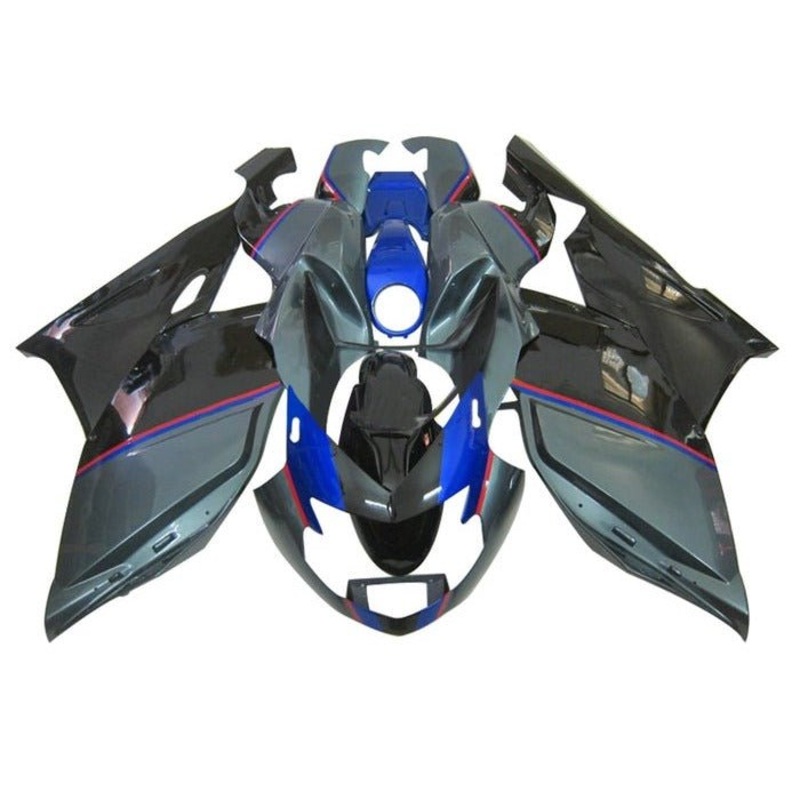 BMW K1200S Fairings (2005-2010) Gray, Black, Blue, Red Clear Windscreen: Free No Bolt Kit No Tank