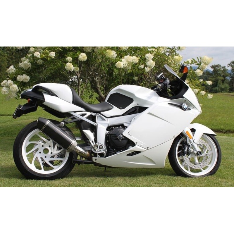 BMW K1200S Fairings (2005-2010) White Clear Windscreen: Free No Bolt Kit No Tank