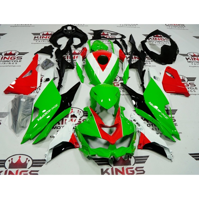 Fairings for Kawasaki ZX4RR (2019-2025) Green, Red, White No Tank No Seat Cowl No Bolt Kit