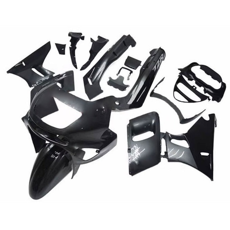 Fairings for Kawasaki ZZR400 (1993-2007) Gray Clear Windscreen: Free No Bolt Kit