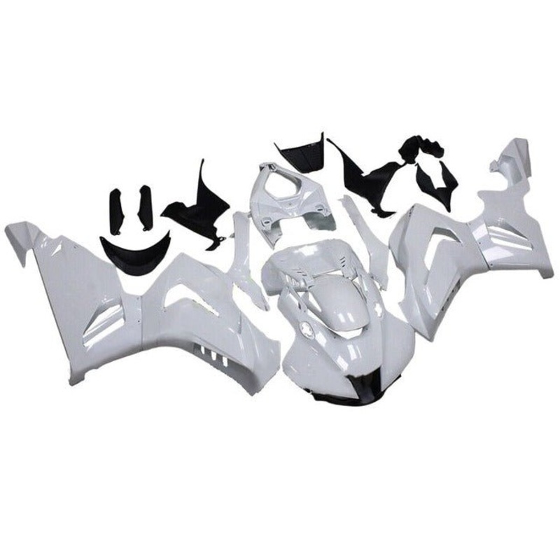 Honda CBR1000RR-R Fairings (2020-2023) Pearl White No Seat Cowl No Bolt Kit Clear Windscreen: Free
