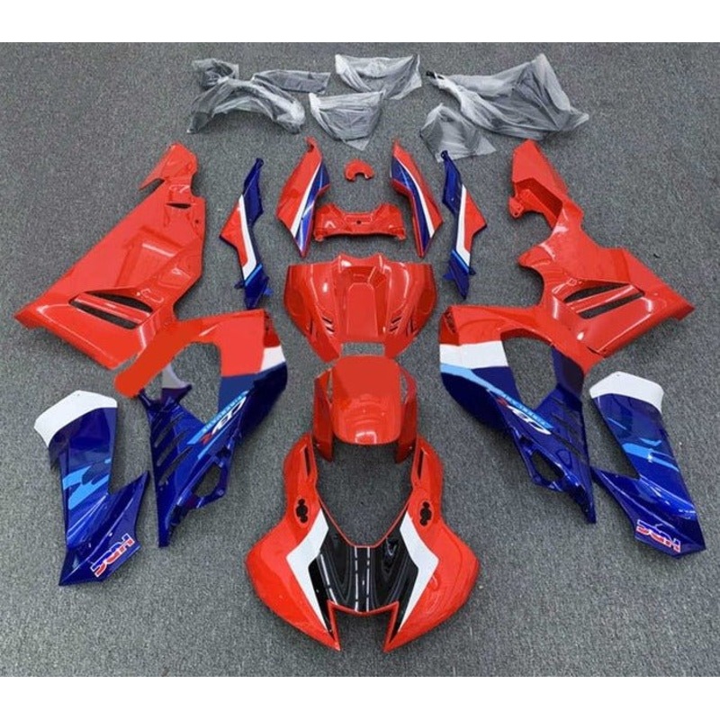 Honda CBR1000RR-R Fairings (2020-2023) Red, Blue, White, Black No Seat Cowl No Bolt Kit Clear Windscreen: Free