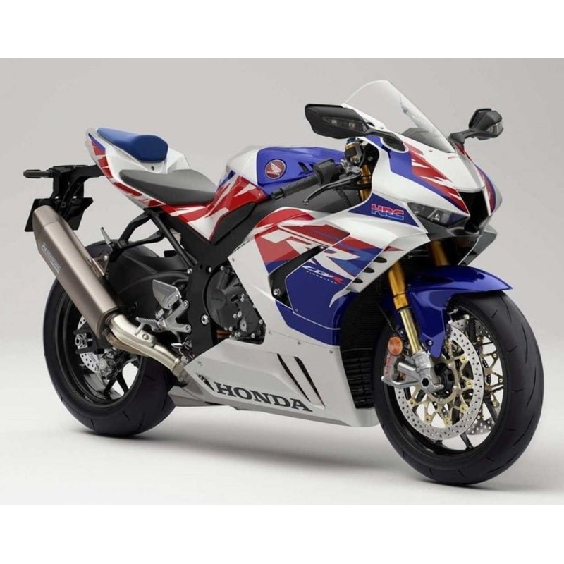Honda CBR1000RR-R Fairings (2020-2023) White, Blue, Red HRC No Seat Cowl No Bolt Kit Clear Windscreen: Free