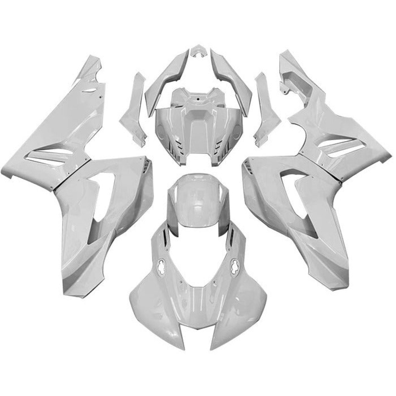 Honda CBR1000RR-R Fairings (2020-2023) White No Seat Cowl No Bolt Kit Clear Windscreen: Free