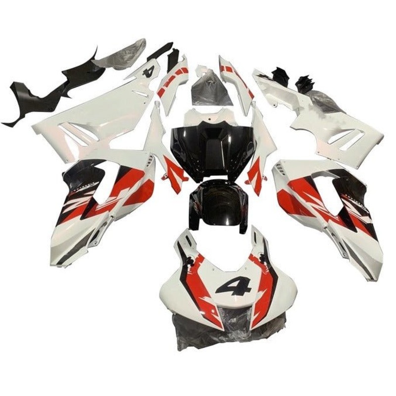Honda CBR1000RR-R Fairings (2020-2023) White, Red, Black No Seat Cowl No Bolt Kit Clear Windscreen: Free