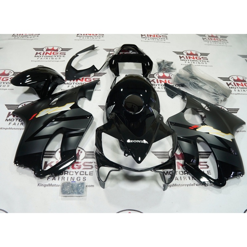 Honda CBR600F4i (2001-2003) Black, Matte Black, White, Yellow Fairings Clear Windscreen: Free No Bolt Kit No Tank