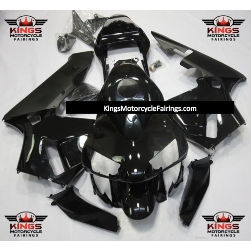 Honda CBR600RR (2003-2004) Black & Matte Black Fairings No Seat Cowl No Bolt Kit No Tank