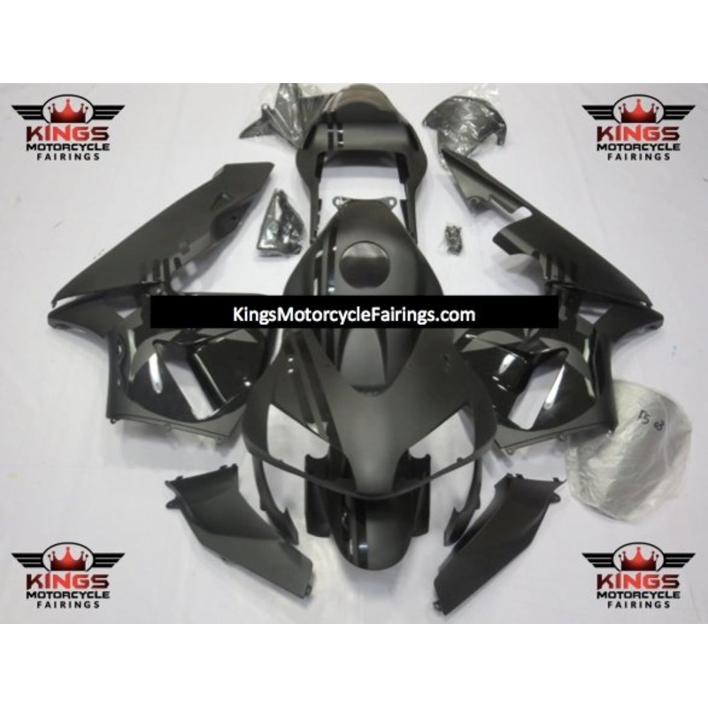 Honda CBR600RR (2003-2004) Matte Black & Black Punisher Skulls Fairings No Seat Cowl No Bolt Kit No Tank