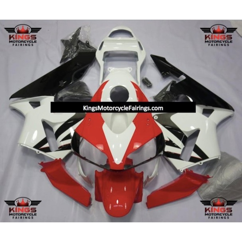 Honda CBR600RR (2003-2004) Red, Black, White Fairings No Seat Cowl No Bolt Kit No Tank