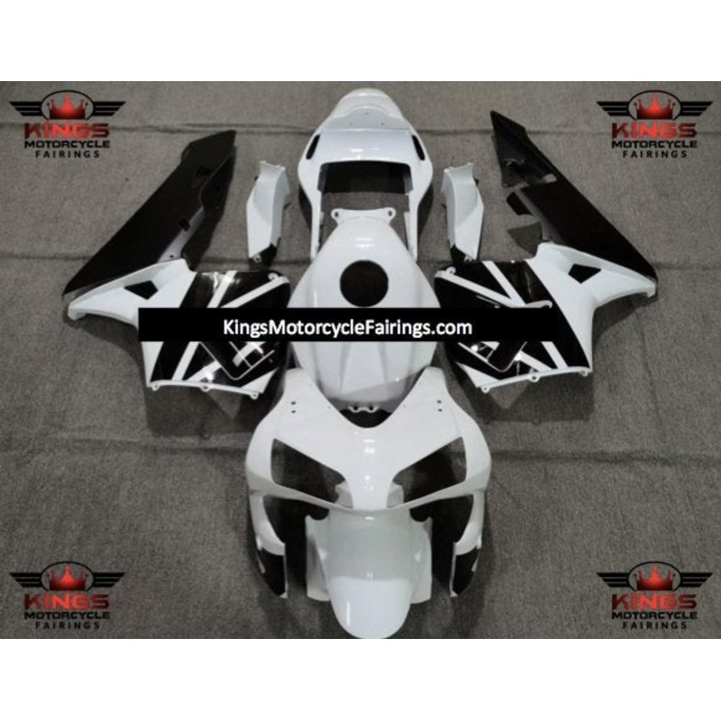 Honda CBR600RR (2003-2004) White & Black Fairings No Seat Cowl No Bolt Kit No Tank