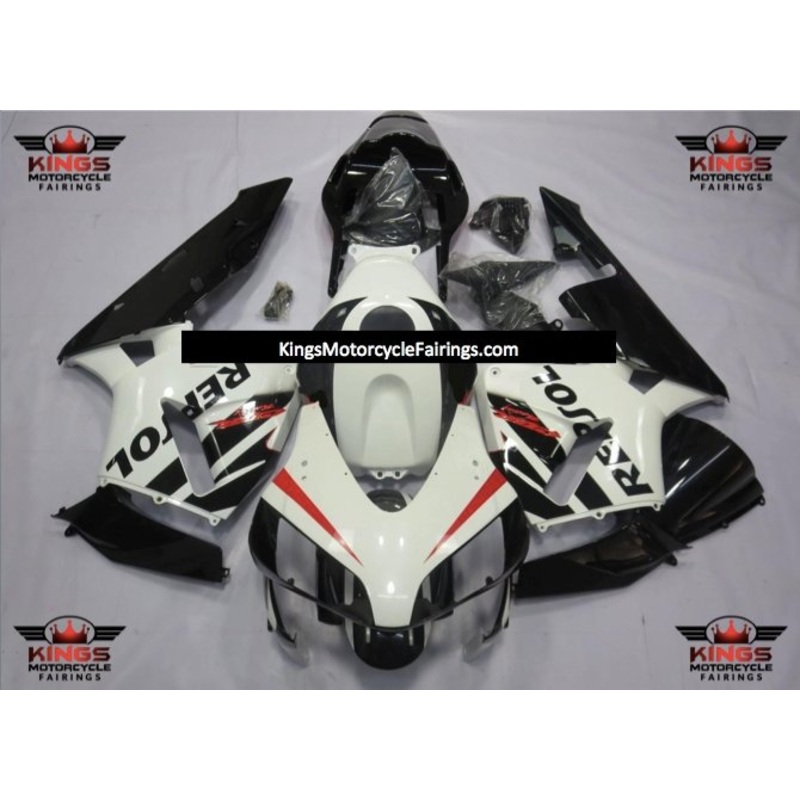 Honda CBR600RR (2003-2004) White, Black & Red Repsol Fairings No Seat Cowl No Bolt Kit No Tank