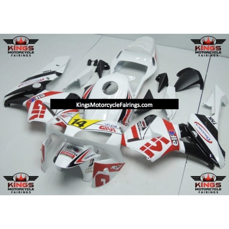 Honda CBR600RR (2003-2004) White, Red, Black, Yellow ELF Fairings No Seat Cowl No Bolt Kit No Tank