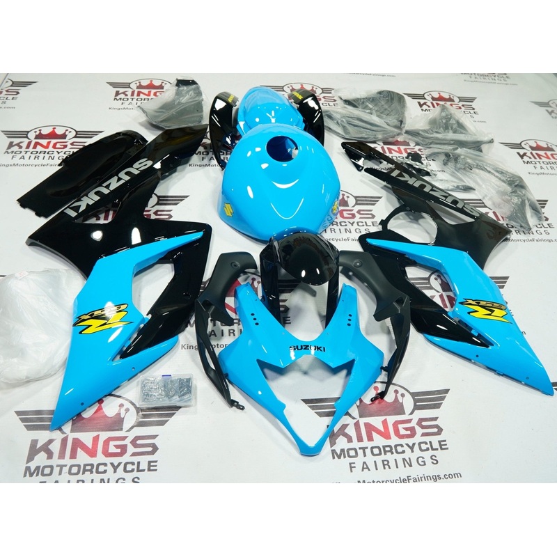 Suzuki GSXR1000 (2005-2006) Blue, Black, Yellow Fairings No Seat Cowl No Bolt Kit No Tank