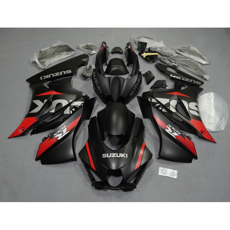 Suzuki GSXR1000 (2017-2025) Matte Black, Red, Gray, White Fairings No Tank No Seat Cowl No Bolt Kit