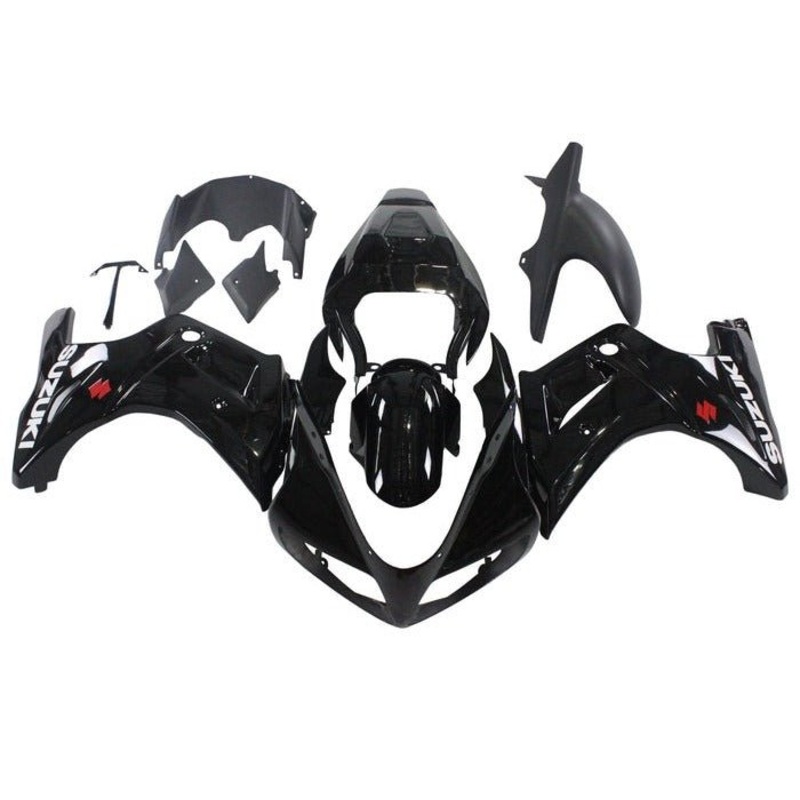 Suzuki SV650 Fairings (2003-2013) Black, White, Red No Seat Cowl No Bolt Kit Clear Windscreen: Free