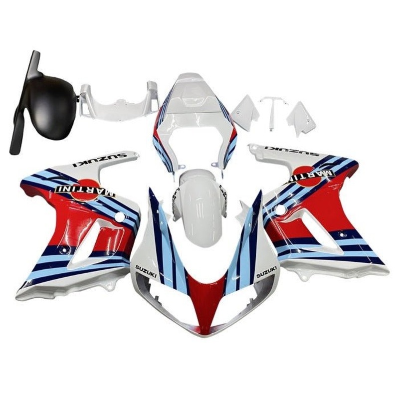 Suzuki SV650 Fairings (2003-2013) White, Blue, Red, Martini No Seat Cowl No Bolt Kit Clear Windscreen: Free