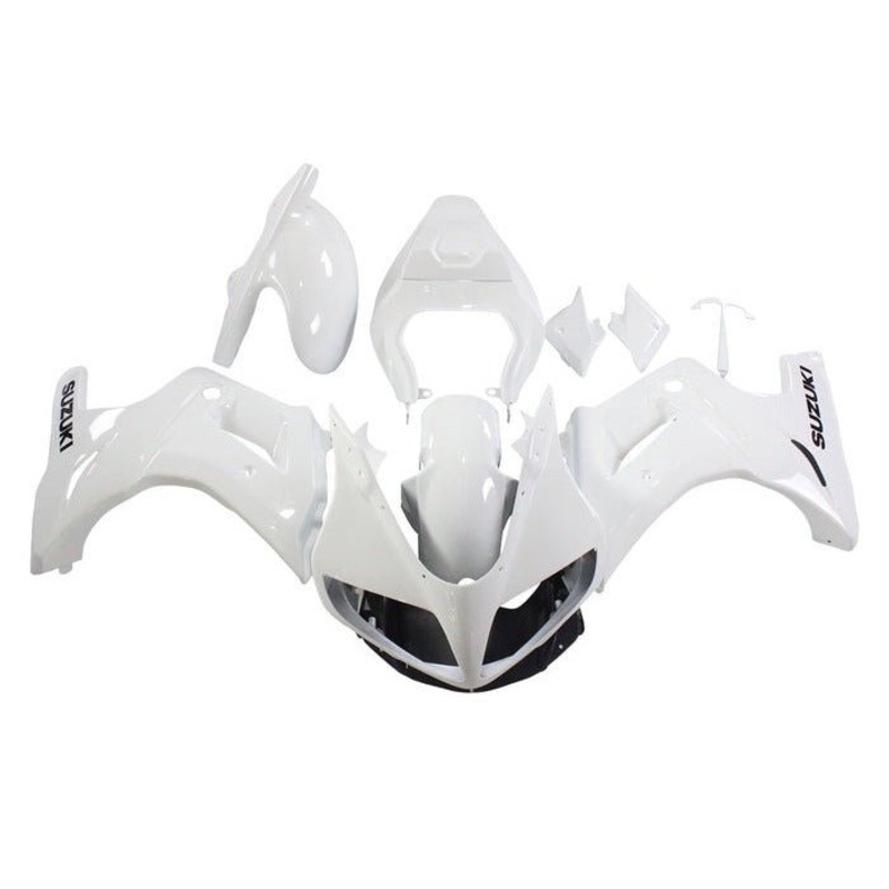 Suzuki SV650 Fairings (2003-2013) White No Seat Cowl No Bolt Kit Clear Windscreen: Free