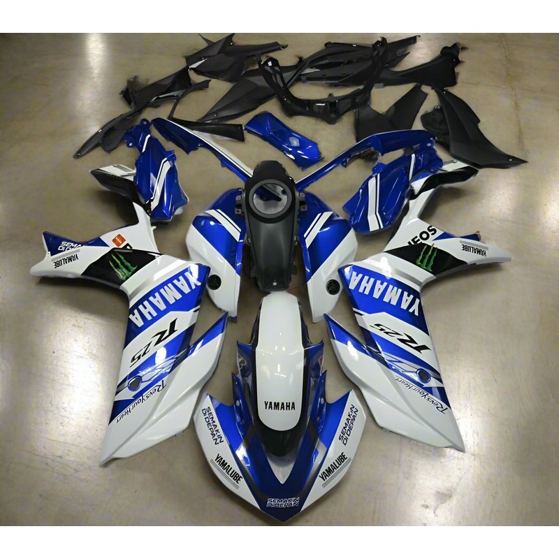 Yamaha YZF-R25 (2015-2018) White, Blue Fairings No Seat Cowl No Bolt Kit No Tank Cover