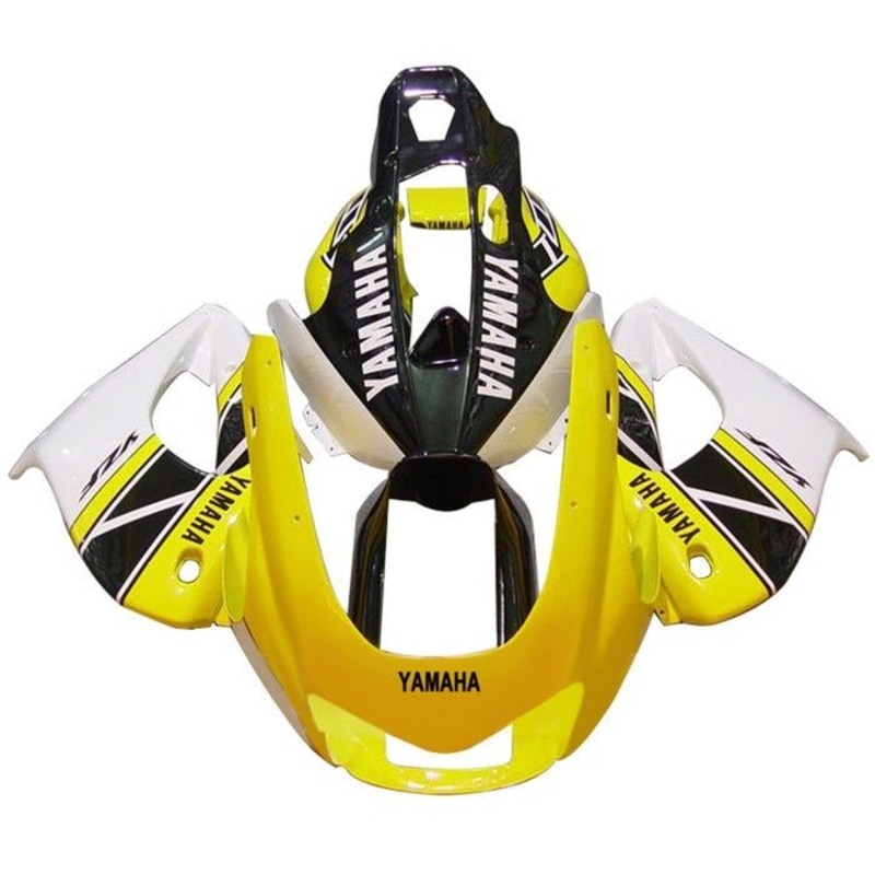 Yamaha YZF1000R (1996-2007) Yellow, Black, White Fairings Clear Windscreen: Free Bolt Kit: No