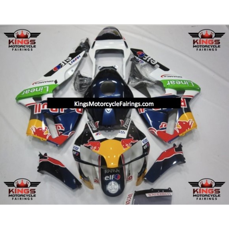 Honda CBR600RR (2003-2004) Black, White, Blue, Yellow, Red, Green, RedBull Fairings No Seat Cowl No Bolt Kit No Tank