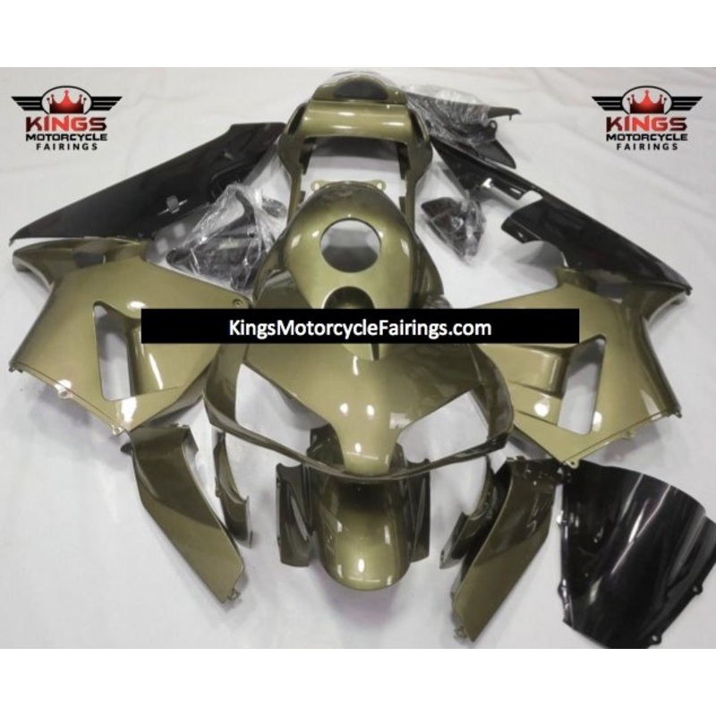 Honda CBR600RR (2003-2004) Olive Green & Black Fairings No Seat Cowl No Bolt Kit No Tank