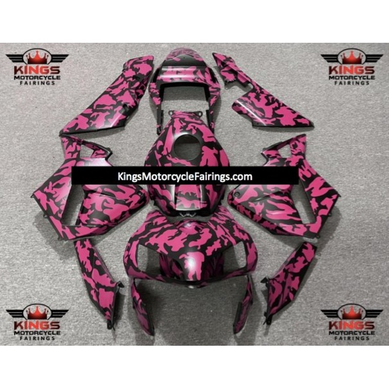 Honda CBR600RR (2003-2004) Pink & Black Camouflage Fairings No Seat Cowl No Bolt Kit No Tank