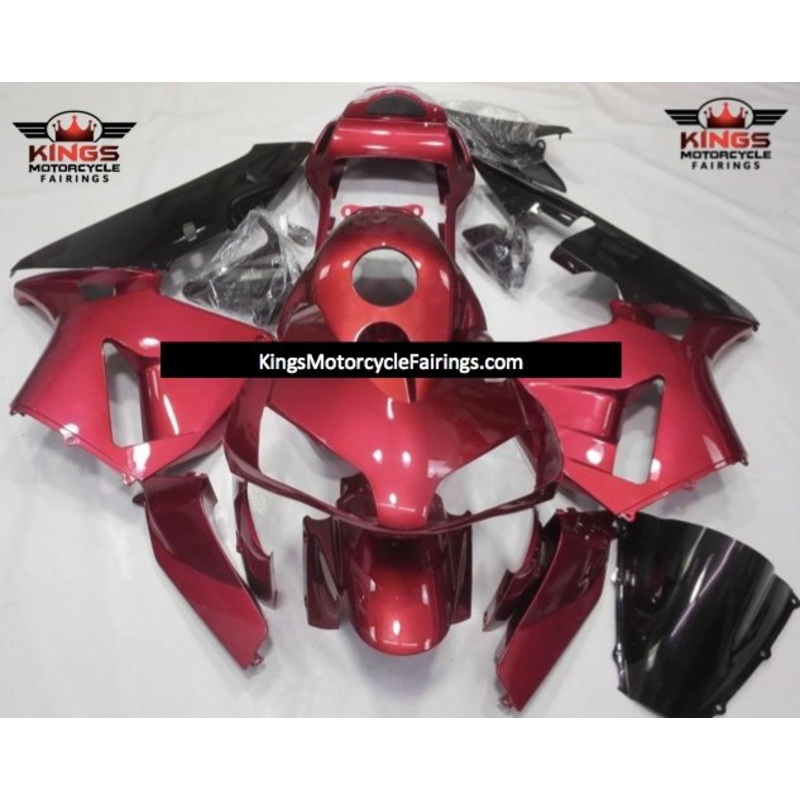 Honda CBR600RR (2003-2004) Red Wine & Black Fairings No Seat Cowl No Bolt Kit No Tank