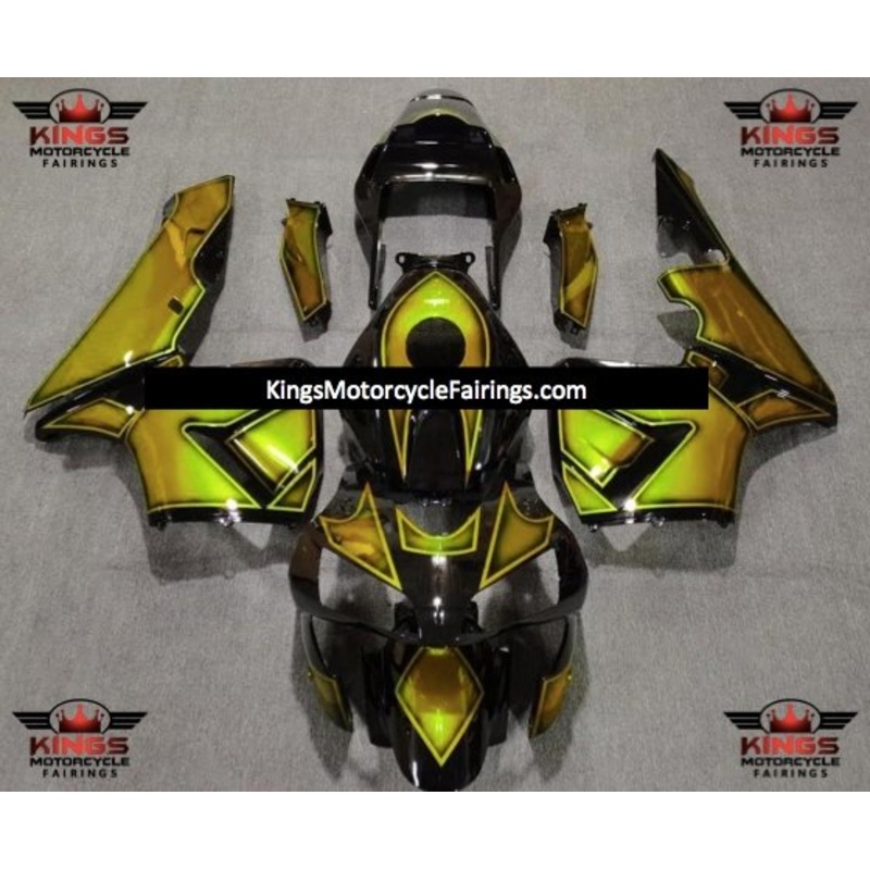 Honda CBR600RR (2003-2004) Yellow Limited Design Fairings No Seat Cowl No Bolt Kit No Tank