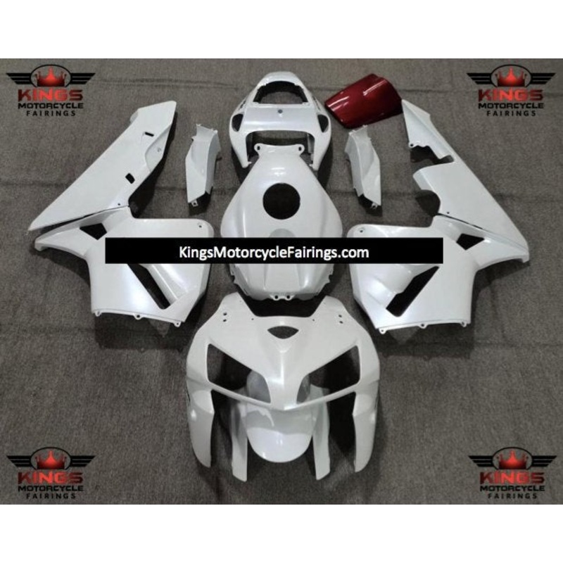 Honda CBR600RR (2005-2006) All Pearl White Fairings No Seat Cowl No Bolt Kit No Tank