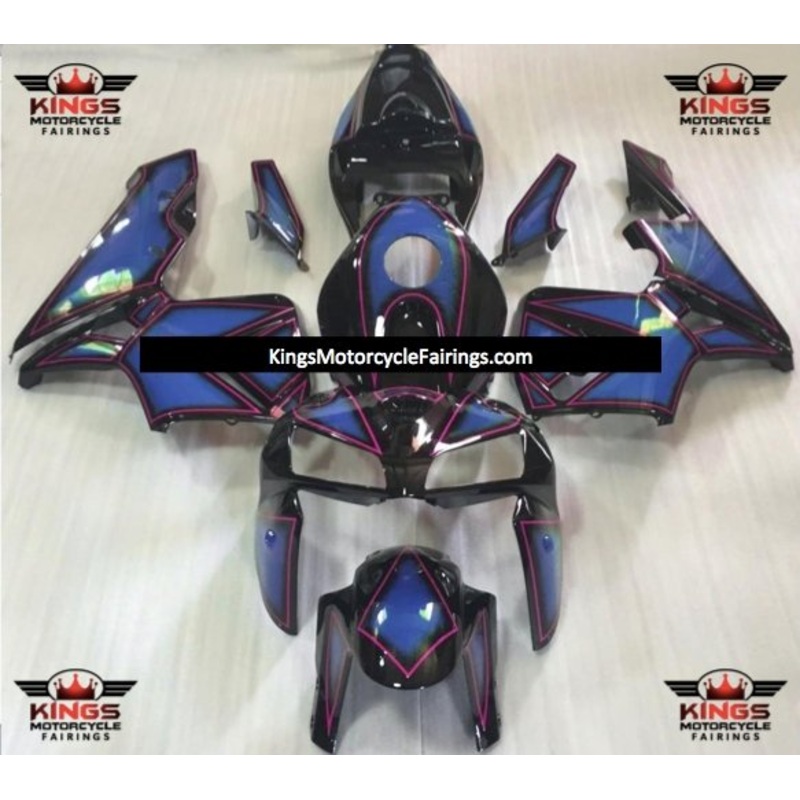 Honda CBR600RR (2005-2006) Black, Blue & Pink Fairings No Seat Cowl No Bolt Kit No Tank