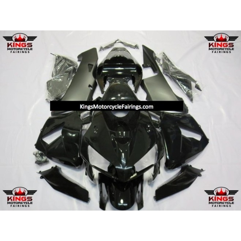 Honda CBR600RR (2005-2006) Black & Matte Black Fairings No Seat Cowl No Bolt Kit No Tank