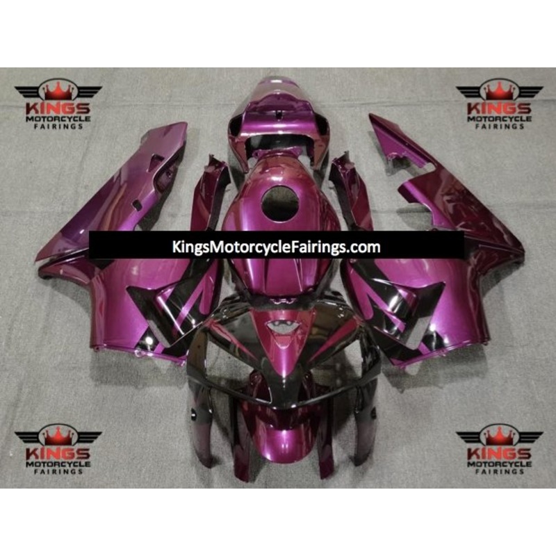 Honda CBR600RR (2005-2006) Black & Purple Fairings No Seat Cowl No Bolt Kit No Tank