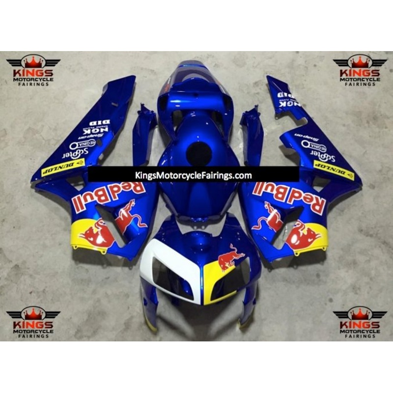 Honda CBR600RR (2005-2006) Blue RedBull Fairings No Seat Cowl No Bolt Kit No Tank