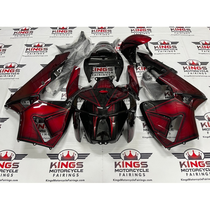 Honda CBR600RR (2005-2006) Candy Apple Red & Black Fairings No Seat Cowl No Bolt Kit No Tank