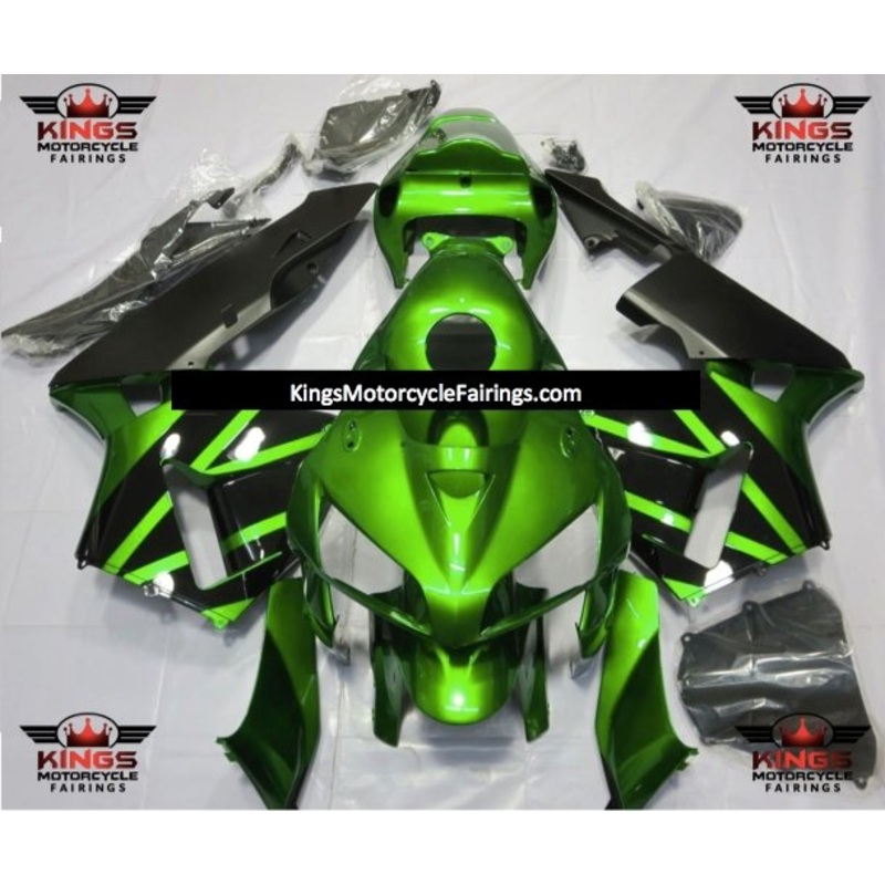 Honda CBR600RR (2005-2006) Green & Black Fairings No Seat Cowl No Bolt Kit No Tank