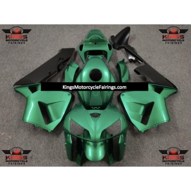 Honda CBR600RR (2005-2006) Green & Matte Black Fairings No Seat Cowl No Bolt Kit No Tank