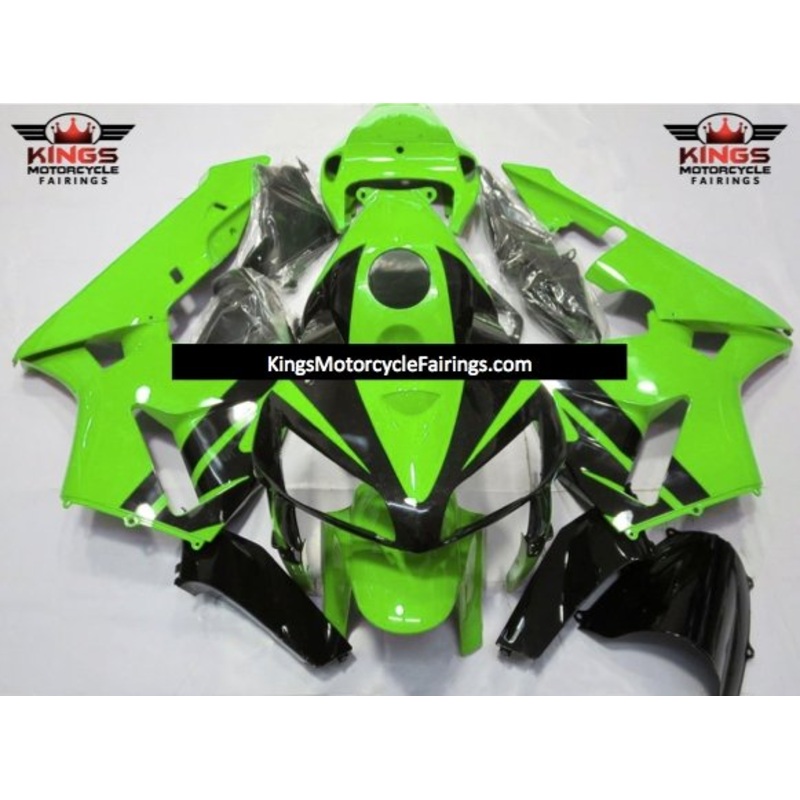 Honda CBR600RR (2005-2006) Lime Green & Black Fairings No Seat Cowl No Bolt Kit No Tank